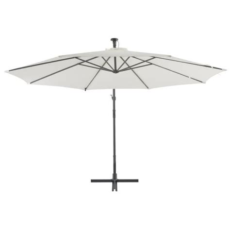 Parasol en porte à feux et poteau métallique voiles d ombrage 350 x