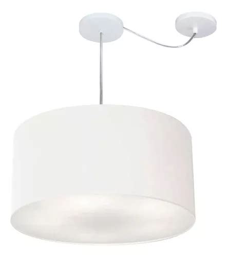 Lustre Pendente Cil Ndrico Md X Cm Branco Bivolt Parcelamento