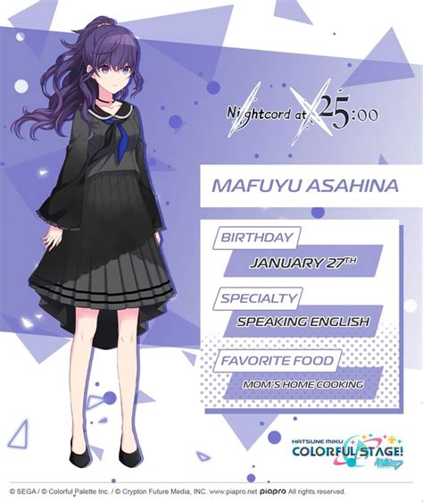 Mafuyu Asahina Nightcord At 25 00 Cute Profile Pictures Vocaloid