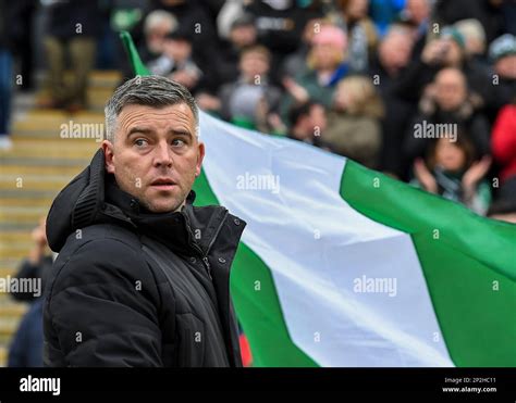 Plymouth Argyle Manager Steven Schumacher During The Sky Bet League