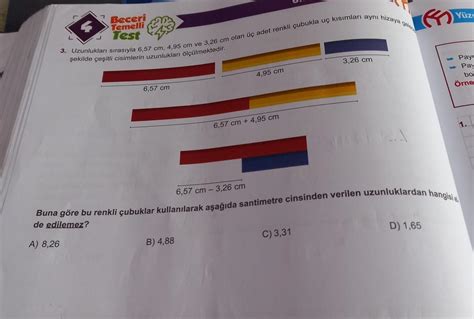 Beceri Temelli Test A Uzunlukilan S Ras Yla Cm Cm Ve