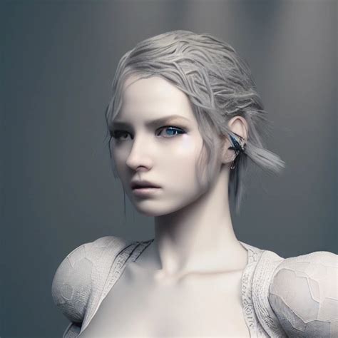 Complex 3d Render Ultra Detailed Of A Beautiful Porcelain Girl