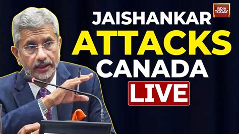 Live Eam Jaishankar Talks On India Canada Spat In Us Environment In