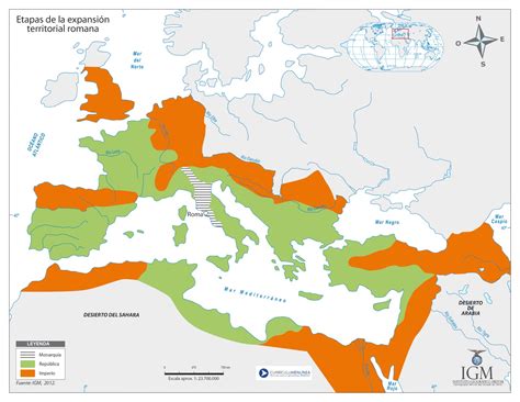 Cultura clásica 3º ESO Benejúzar: MAPA DEL IMPERIO ROMANO