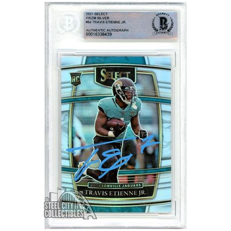 Travis Etienne Jr Panini Select Concourse Silver Autograph Rookie