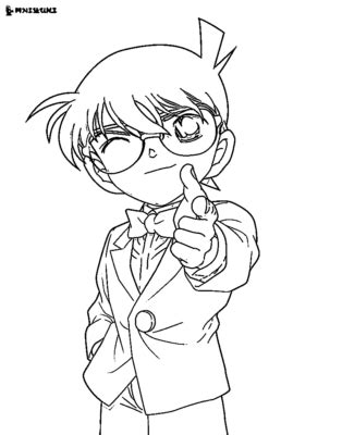 Dibujos Para Colorear De Detective Conan Y Pintar Im Genes Para