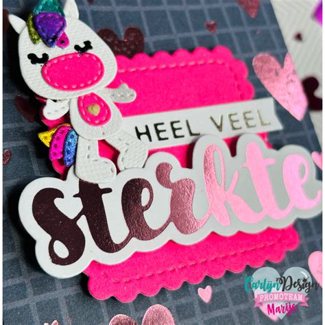 Hot Foil Plate Sterkte Knuffel CDHF 0046 Craftlines B V