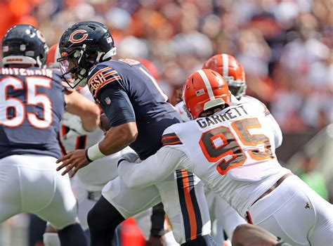 Browns Terrorize Bears Quarterback Justin Fields Leading Cleveland To Victory Behind A