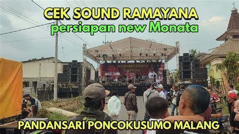 Cek Sound Ramayana Sound System Persiapan New Monata Pandansari