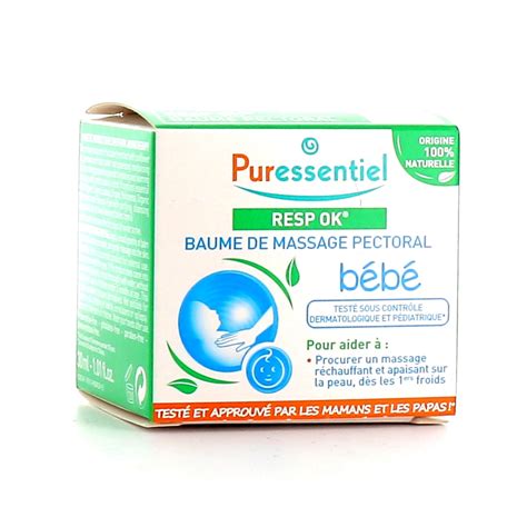 Baume De Massage Pectoral Pour B B Puressentiel Resp Ok