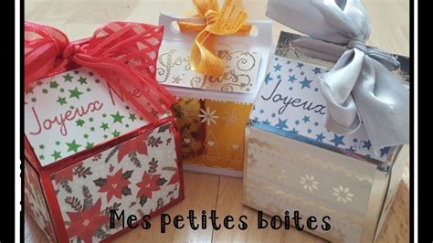 Tutoriel Mes Petites Boites De Noël Boîtes De Noël Petite Boite Boite