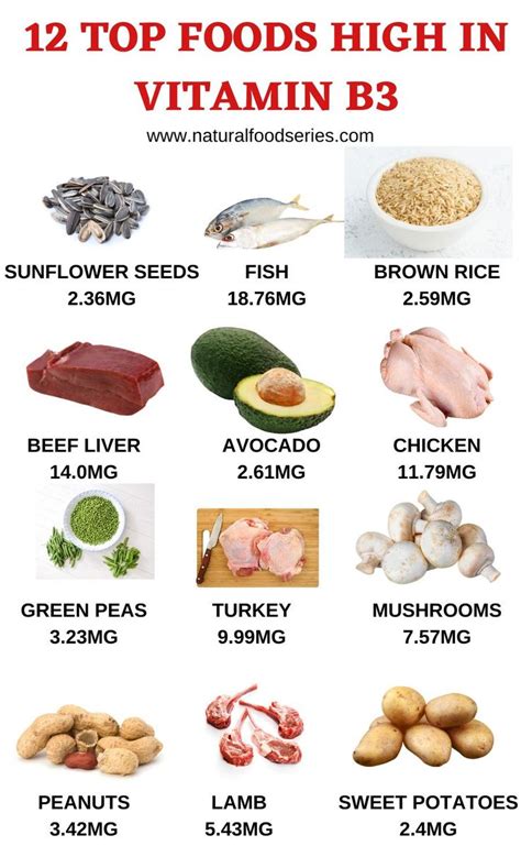 12 Foods That Are High In Vitamin B3 Natural Food Series Food Health Benefits Fruit Health