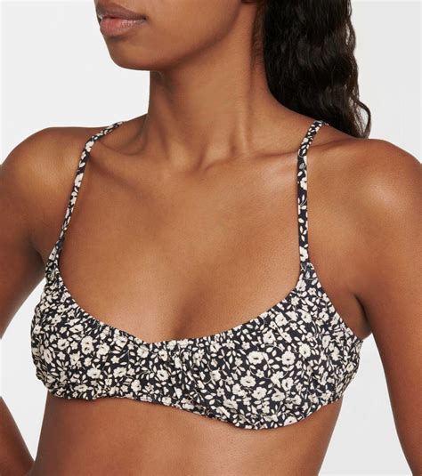 Tory Burch Floral Bikini Top Tory Burch