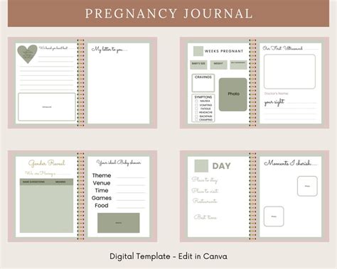 Quick Pregnancy Journal Pages