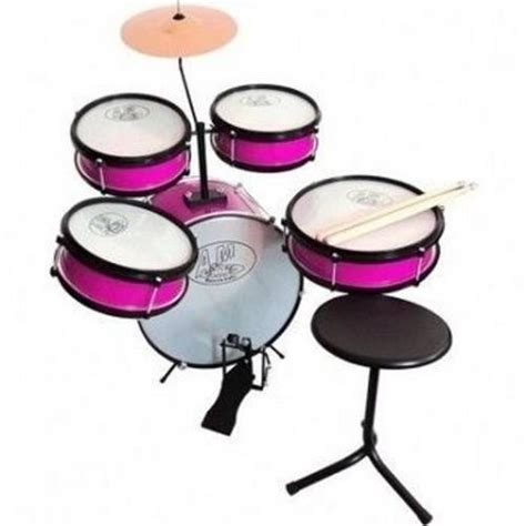 Bateria Infantil Profissional Rock Baby Am Rosa Submarino