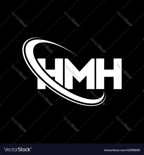 Hmh logo letter design Royalty Free Vector Image