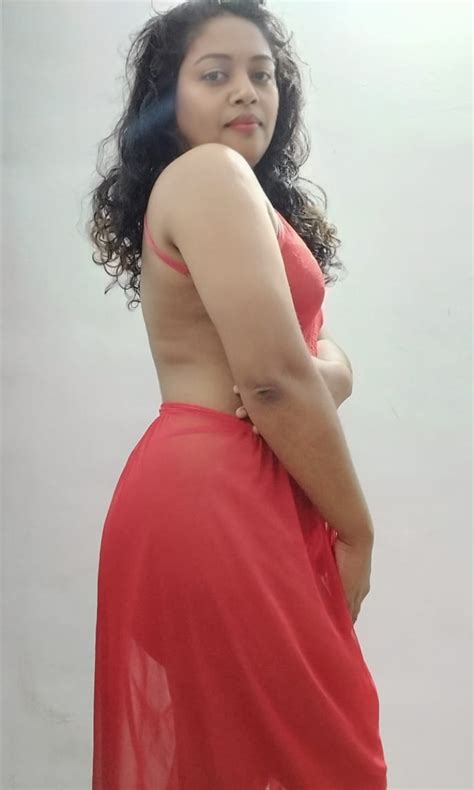 Desi Wife In Red Lingerie Set Shesfreaky