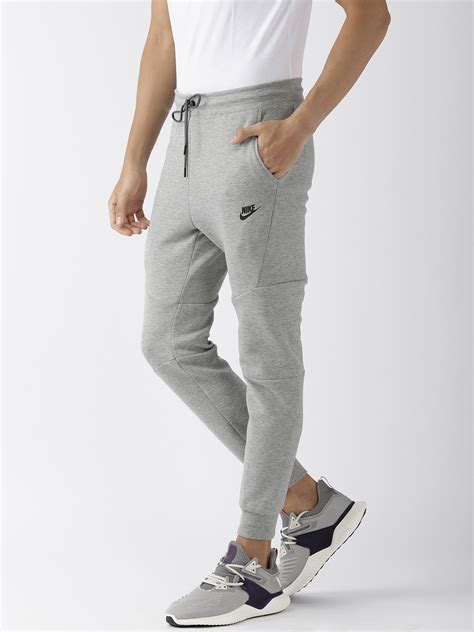 Buy Nike Men Grey As M Nsw Tch Flc Jggr Slim Fit Joggers Track Pants