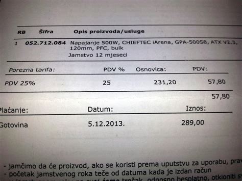 napajanje CHIEFTEC 500W GPA-500S8 iArena