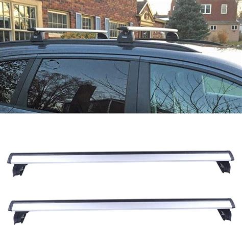 Pcs Aluminum Roof Rail Rack Cross Bars Crossbar Fits For Kia