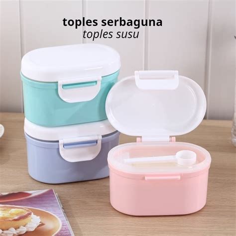 Jual Toples Portabel Penyimpanan Susu Bubuk Kotak Praktis Untuk Si