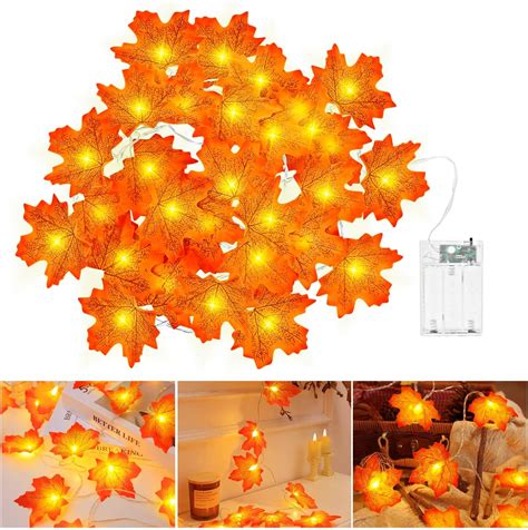 Stvst Guirlande D Automne Led M D Coration Guirlandes Lumineuses