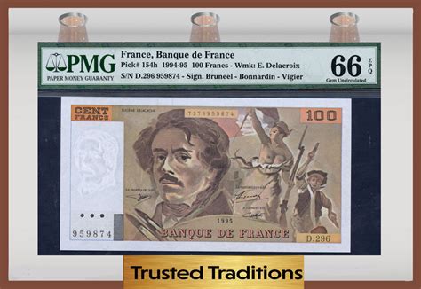 Welt Banknoten France Tt Pk H Francs Pmg Epq