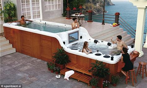 The Worlds Coolest Hot Tub The Two Tiered Jacuzzi Which Comes With