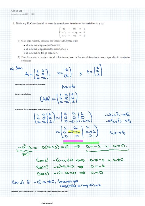 Deber Algebral Lineal 4 ESCUELA POLITÉCNICA NACIONAL DF3 ÁLGEBRA