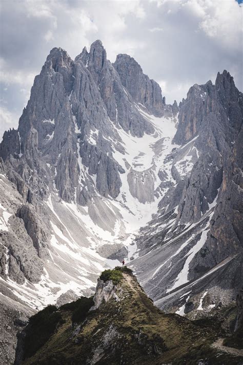 Photo of Seceda Mountain with Cloudy Sky · Free Stock Photo