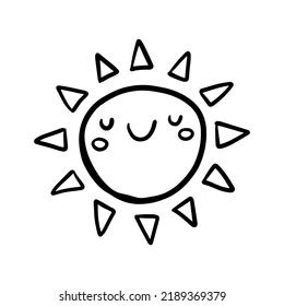 Abc 123 Clipart Black And White Sun