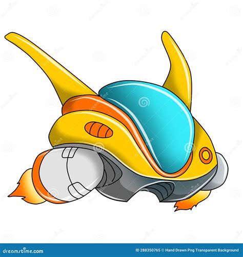 Space Ship Cartoon PNG Transparent Background Type 13. Stock Image - Illustration of cartoon ...