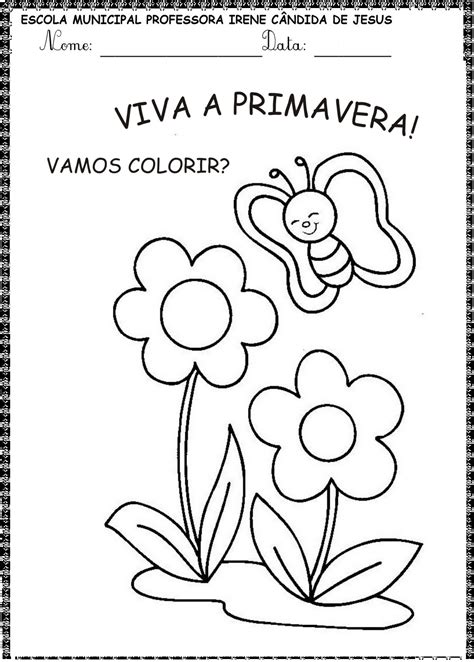 Blog Educacional Profª Jezaine Atividades de Arte Primavera