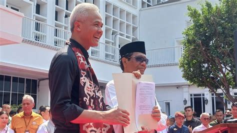 Ganjar Mahfud Resmi Mendaftar Sebagai Capres Cawapres Di Kpu Ri Era Id