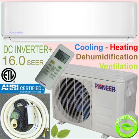 PIONEER Ductless Mini Split Inverter Heat Pump System 24 000 BTU H