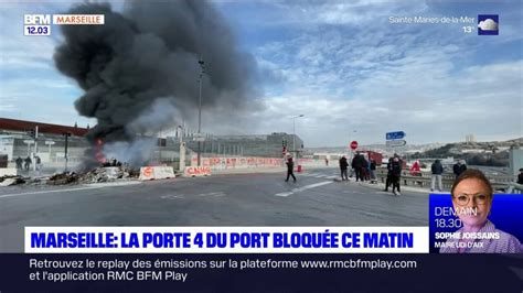 Réforme des retraites le port de Marseille Fos bloqué ce mercredi matin