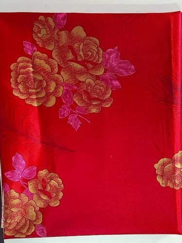 Red Base Red China Knitting Floral Printed Mattress Fabric Gsm At