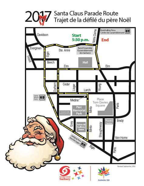 Here's your printable Santa Claus Parade route map - Sudbury News