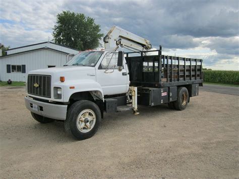 1990 Chevrolet C70 Kodiak Hiab Knuckle Boom Crane Truck Lift Gate No