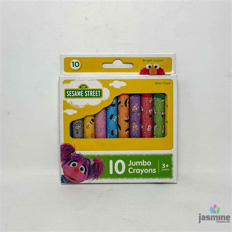 Jasmine Trading, Inc. » SESAME STREET JUMBO CRAYONS 10PK