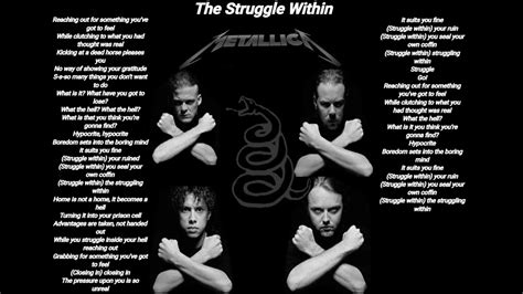 Metallica The Struggle Within Metallica Lyrics Hq Youtube