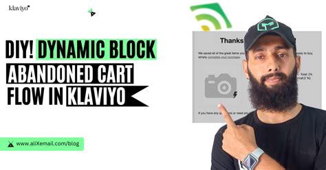 Diy Dynamic Block Abandoned Cart Flow Klaviyo