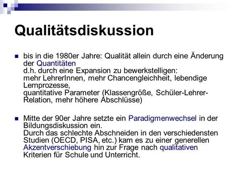 Qualit T Von Schule Und Unterricht Ppt Video Online Herunterladen