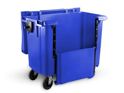 Blue 1100 Litre Wheelie Bins For Sale