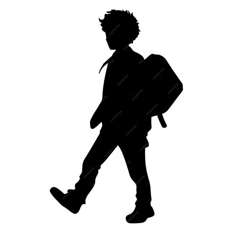 Premium Vector | Black and white people silhouette black silhouette of ...