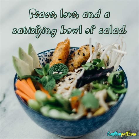 Remarkable Healthy Salad Captions Quotes Captionpost