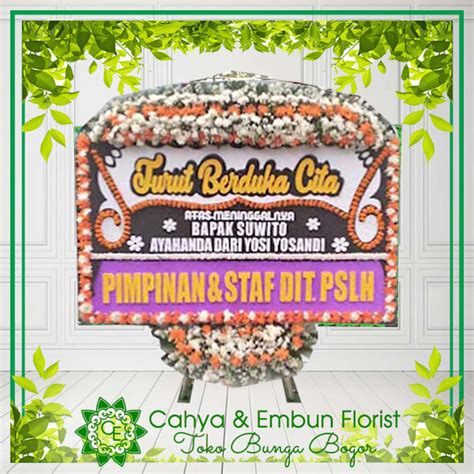 Bunga Papan Duka Cita 022 TOKO BUNGA BOGOR CAHYA EMBUN FLORIST