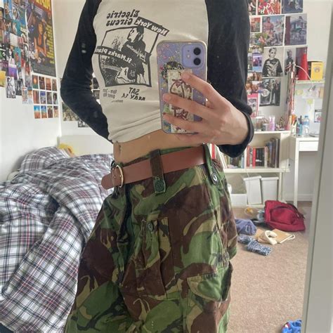 Camo cargo pants Urban outfitters Oversized look... - Depop