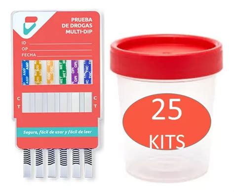 Tarjeta Antidoping 5 Parámetros Caja Con 25 Incluye Vaso C t