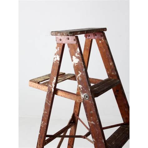 Vintage Painter's Wooden Ladder | Chairish